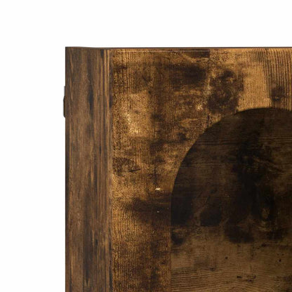 Hanging Cabinet Smoked Oak 59 x 20 x 100 cm Engineered Wood
