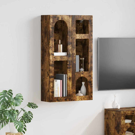 Hanging Cabinet with Shelf ELST Smoked Oak 59 x 20 x 100 cm