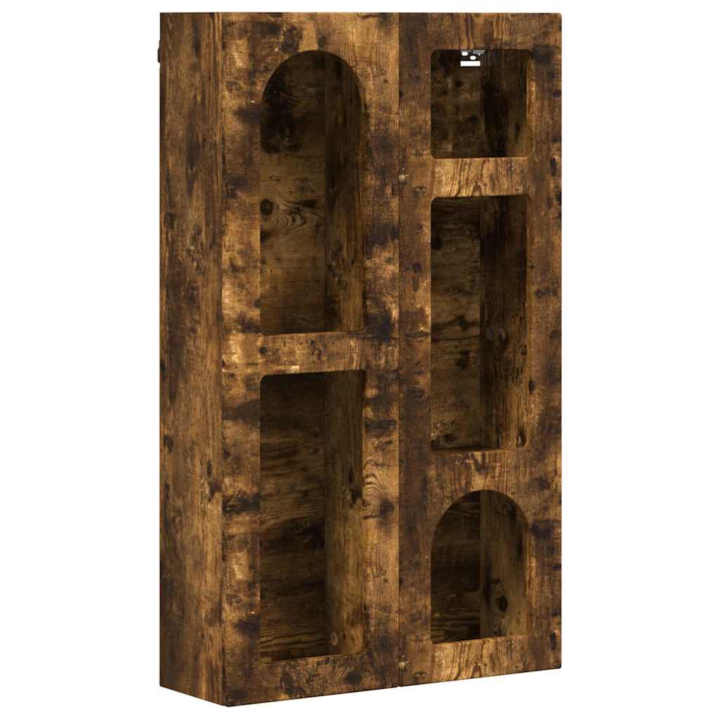 Hanging Cabinet Smoked Oak 59 x 20 x 100 cm Engineered Wood