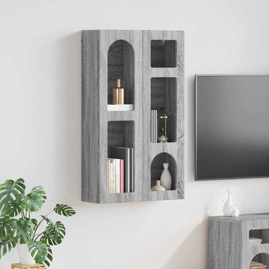 Hanging Cabinet with Shelf ELST Grey Sonoma 59 x 20 x 100 cm