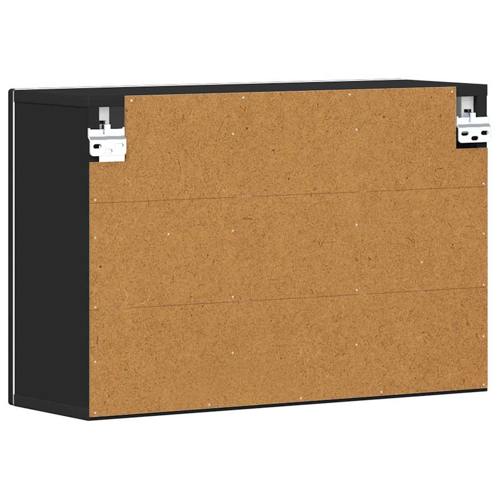 Hanging Cabinet Black 60 x 20 x 40 cm Engineered Wood