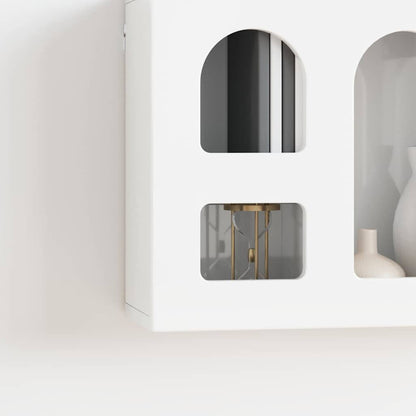 Hanging Cabinet with Shelf High Gloss White 60 x 20 x 40 cm