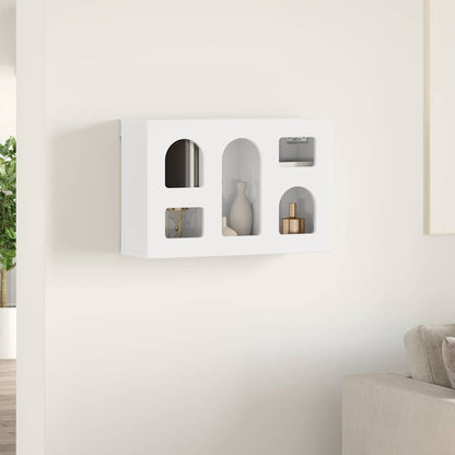 Hanging Cabinet with Shelf High Gloss White 60 x 20 x 40 cm
