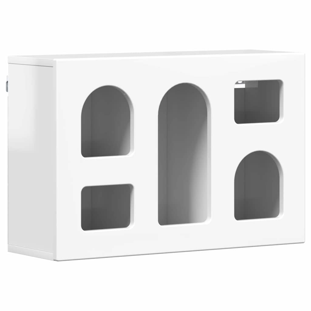 Hanging Cabinet with Shelf High Gloss White 60 x 20 x 40 cm