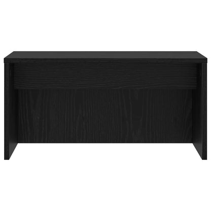 Wall-Mounted Desk Black Oak Engineered Wood 60 x 45 x 30 cm