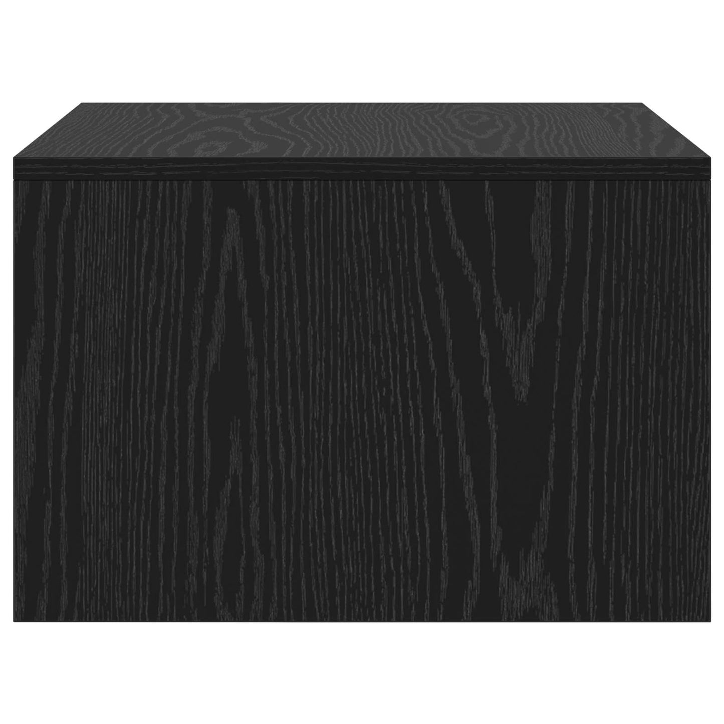 Wall-Mounted Desk Black Oak Engineered Wood 60 x 45 x 30 cm