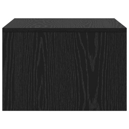 Wall-Mounted Desk Black Oak Engineered Wood 60 x 45 x 30 cm