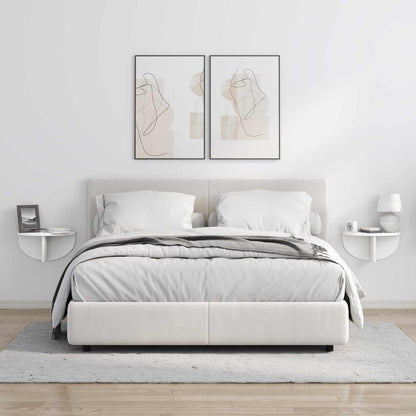 Wall Shelf Wall-mounted White 38 x 19 x 19 cm Engineered Wood