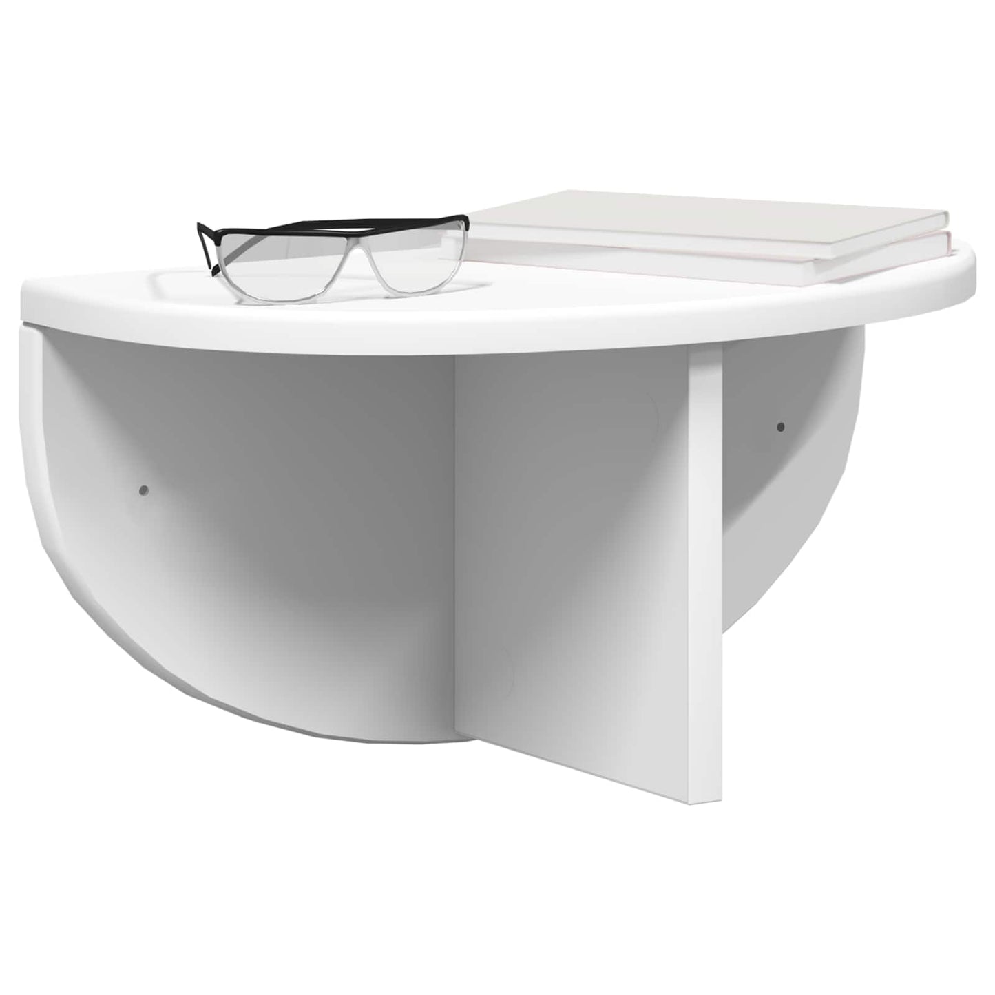 Wall Shelf Wall-mounted White 38 x 19 x 19 cm Engineered Wood