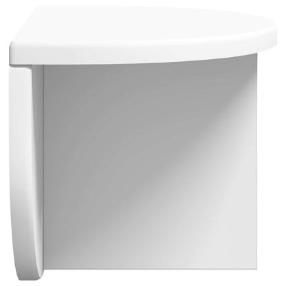 Wall Shelf Wall-mounted White 38 x 19 x 19 cm Engineered Wood