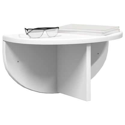 Wall Shelf 2 pcs White 38 x 19 x 19 cm Engineered Wood