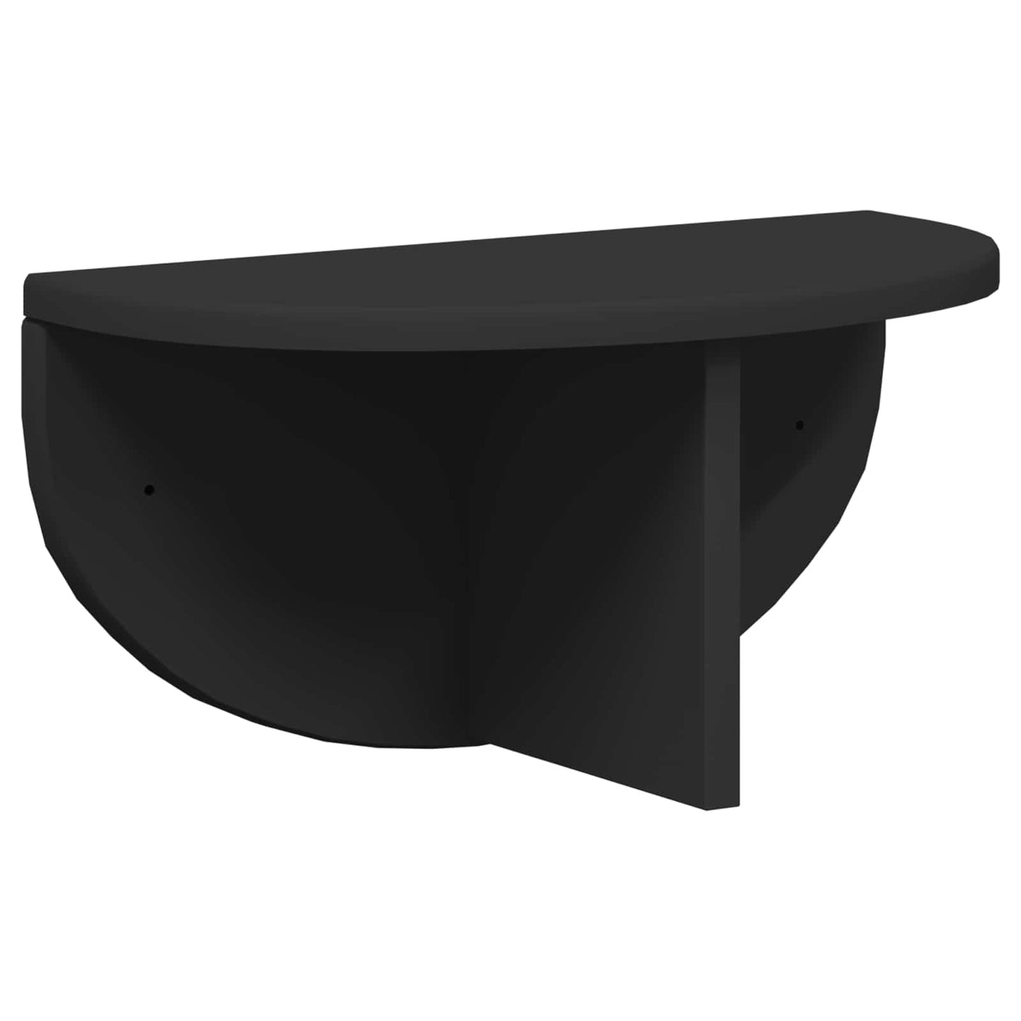 Wall Shelf 2 pcs Black 38 x 19 x 19 cm Engineered Wood