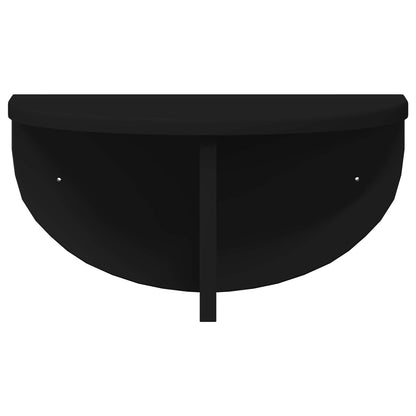 Wall Shelf 2 pcs Black 38 x 19 x 19 cm Engineered Wood