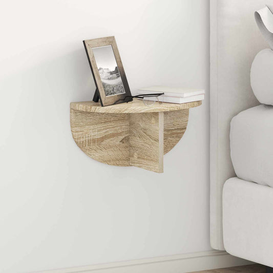 Wall Shelf Wall-Mounted Sonoma Oak 38 x 19 x 19 cm
