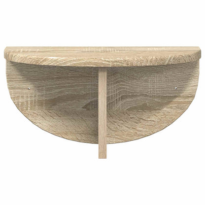 Wall Shelf 2 pcs Sonoma Oak 38 x 19 x 19 cm Engineered Wood