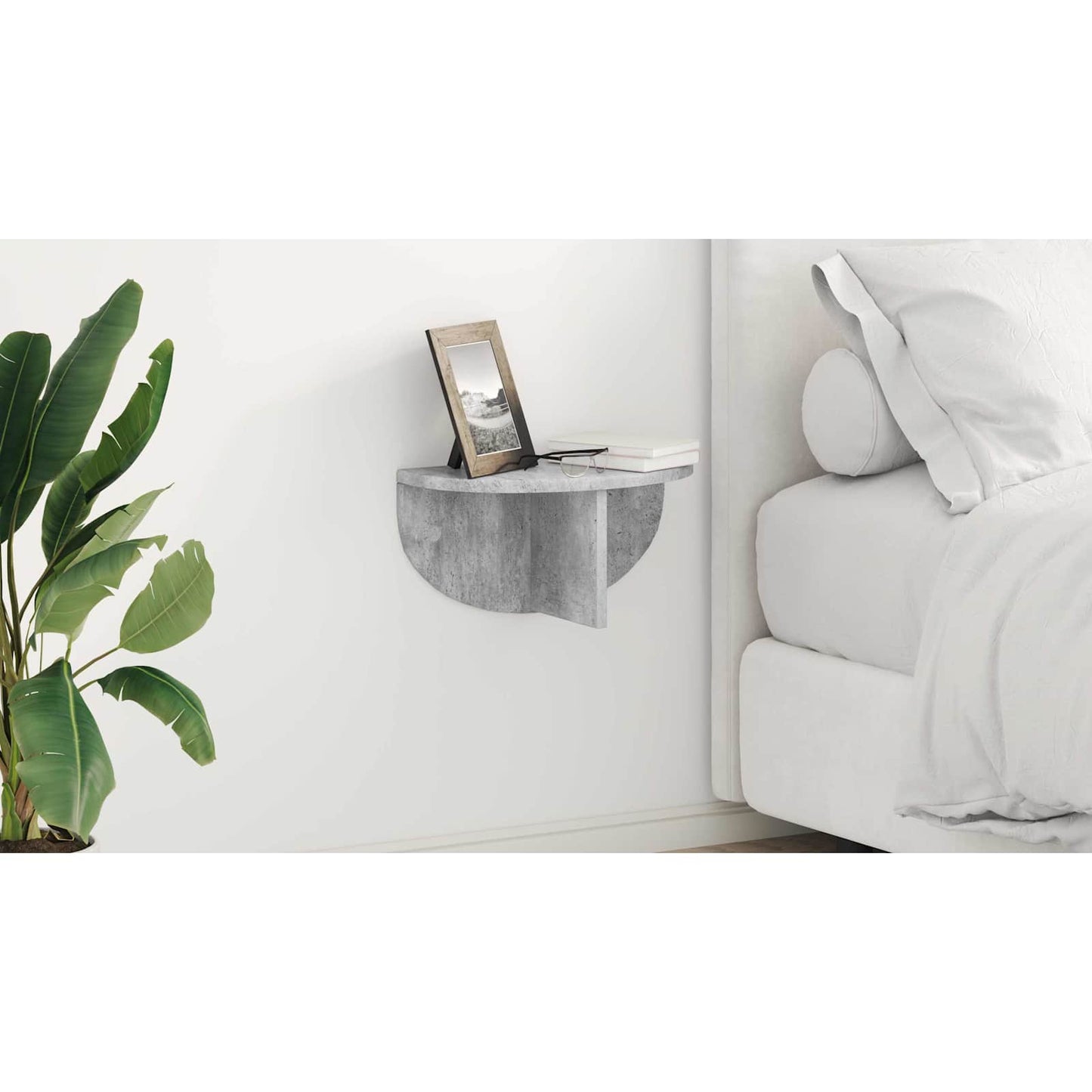 Wall Shelf Concrete Grey 38 x 19 x 19 cm Engineered Wood