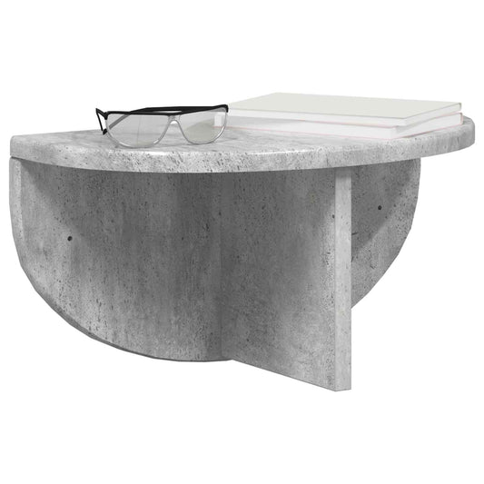 Wall Shelf Concrete Grey 38 x 19 x 19 cm Engineered Wood