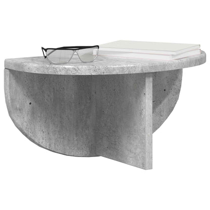Wall Shelf 2 pcs Concrete Grey 38 x 19 x 19 cm Engineered Wood