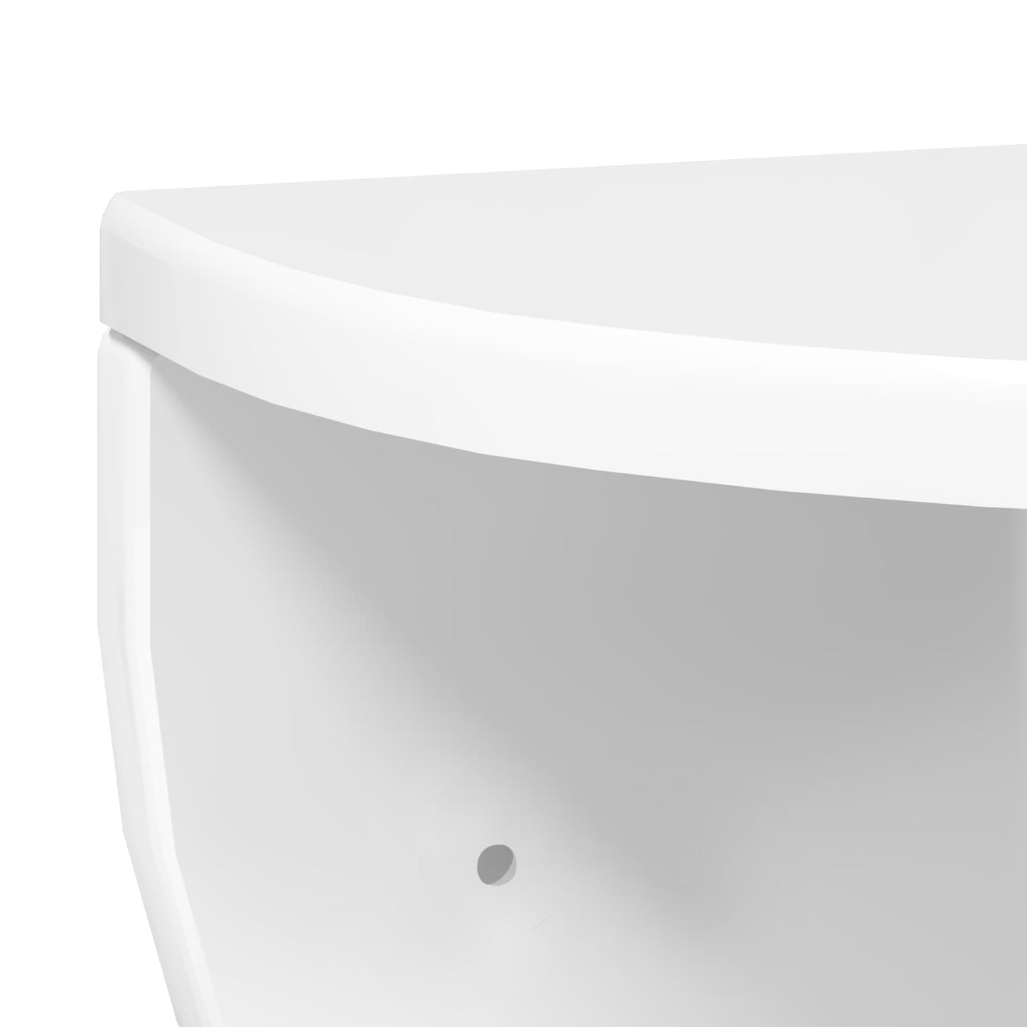 Wall Shelf High Gloss White 38 x 19 x 19 cm Engineered Wood