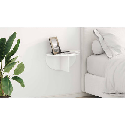 Wall Shelf High Gloss White 38 x 19 x 19 cm Engineered Wood