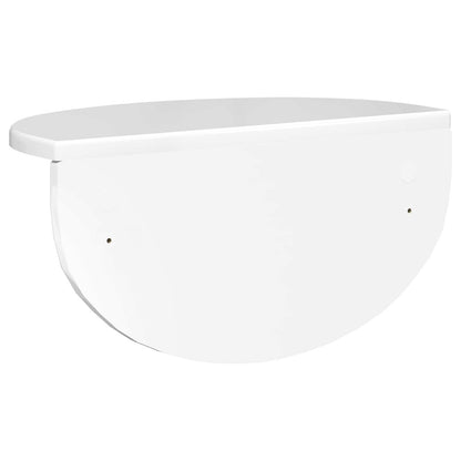 Wall Shelf High Gloss White 38 x 19 x 19 cm Engineered Wood