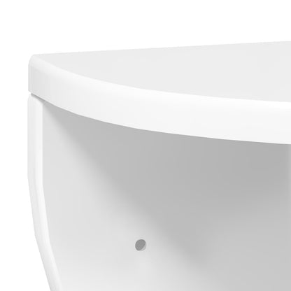 Wall Shelf Wall-mounted 2 pcs High Gloss White 38 x 19 x 19 cm