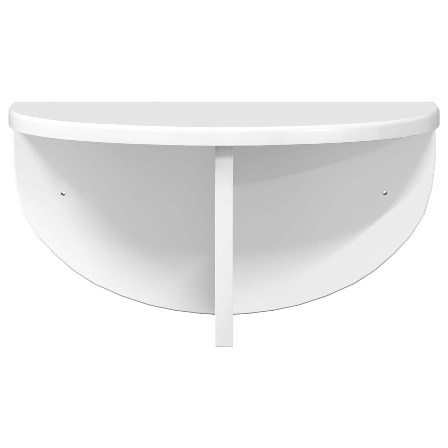 Wall Shelf Wall-mounted 2 pcs High Gloss White 38 x 19 x 19 cm