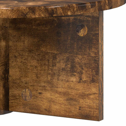 Wall Shelf 2 pcs Smoked Oak 38 x 19 x 19 cm Engineered Wood
