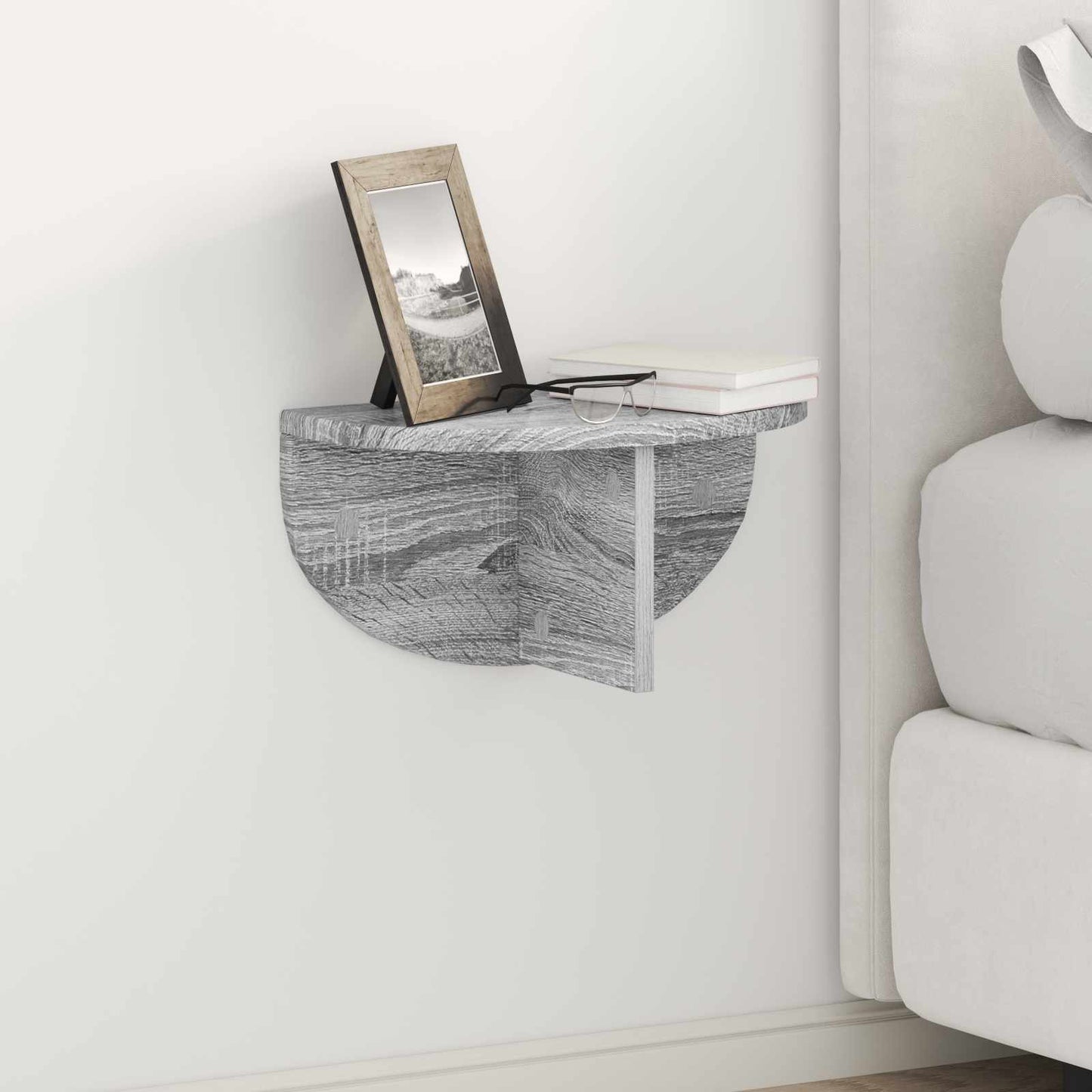 Wall Shelf Grey Sonoma 38 x 19 x 19 cm Engineered Wood