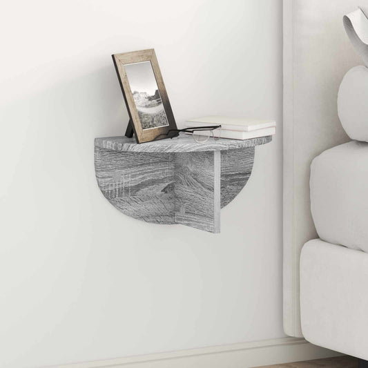 Wall Shelf 2 pcs Grey Sonoma 38 x 19 x 19 cm Engineered Wood