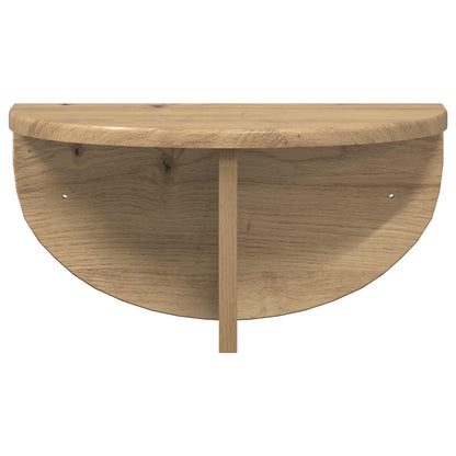 Wall Shelf 2 pcs Artisan Oak 38 x 19 x 19 cm Engineered Wood