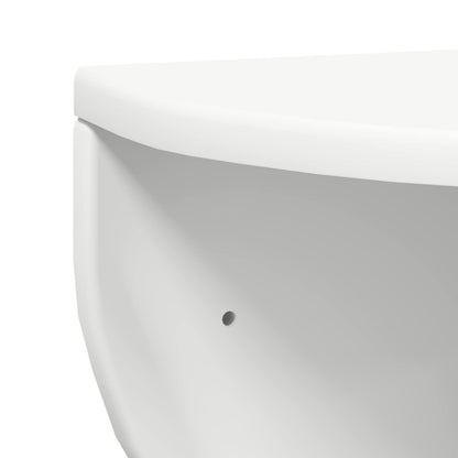 Wall Shelf Wall-mounted White 48 x 24 x 24 cm Engineered Wood