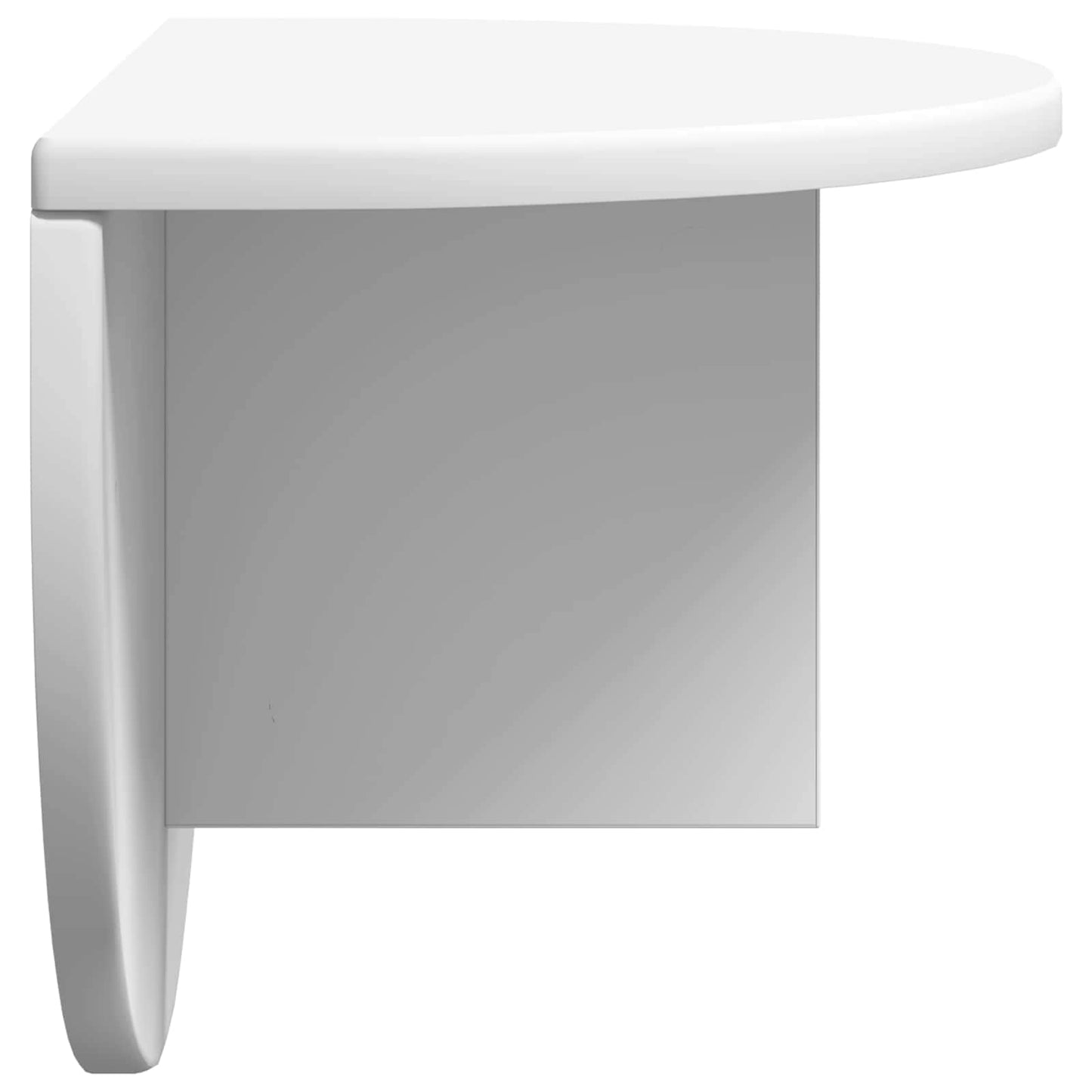 Wall Shelf Wall-mounted White 48 x 24 x 24 cm Engineered Wood