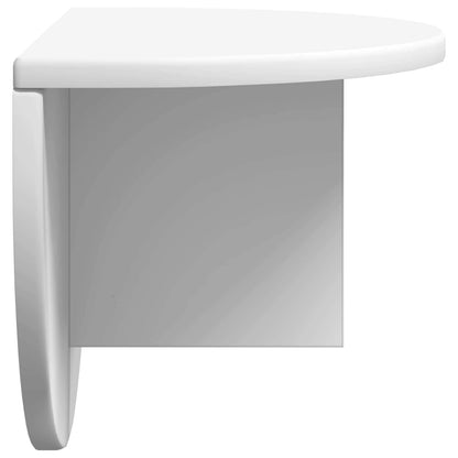 Wall Shelf 2 pcs White 48 x 24 x 24 cm Engineered Wood
