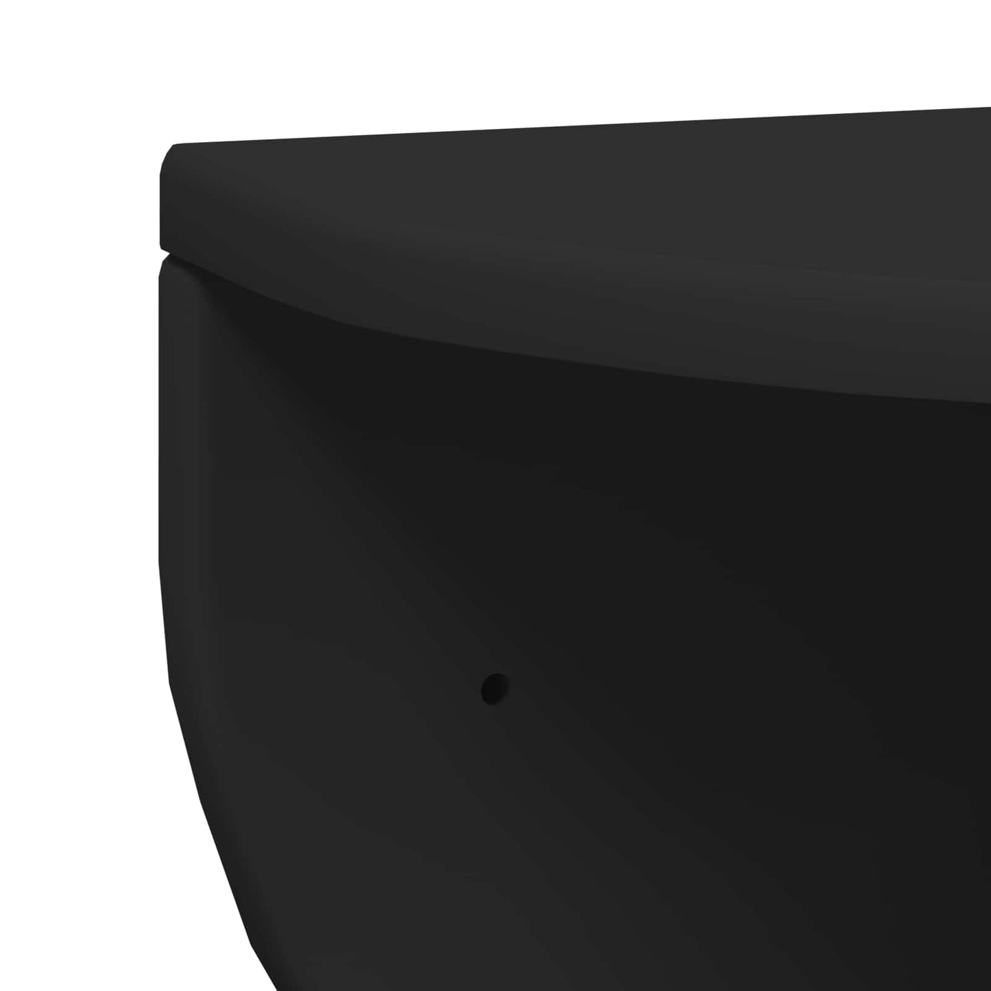 Wall Shelf Wall-Mounted Black 48 x 24 x 24 cm Engineered Wood