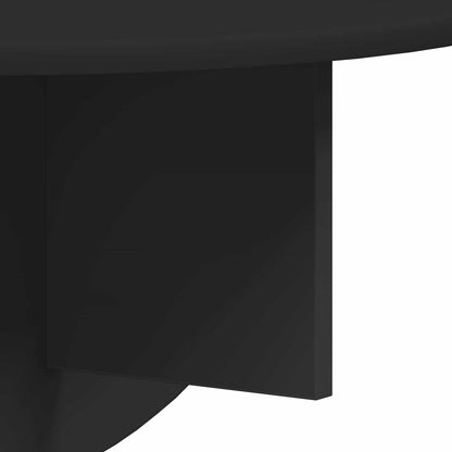Wall Shelf Wall-Mounted Black 48 x 24 x 24 cm Engineered Wood