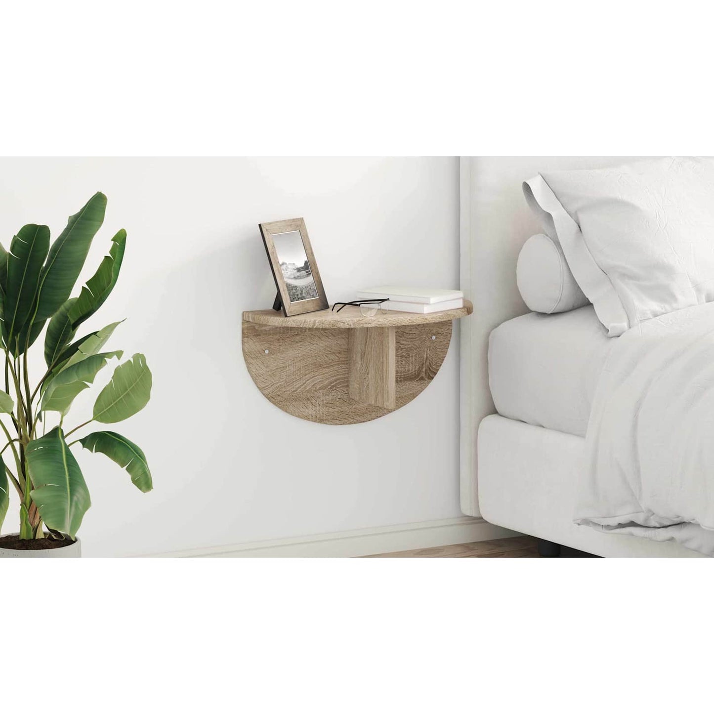 Wall Shelf Sonoma Oak 48 x 24 x 24 cm Engineered Wood