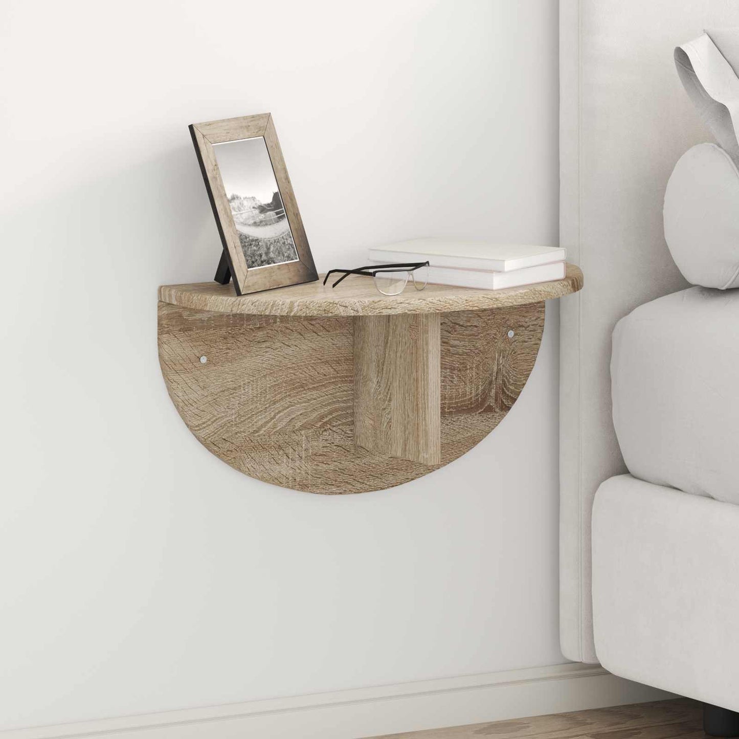 Wall Shelf Sonoma Oak 48 x 24 x 24 cm Engineered Wood
