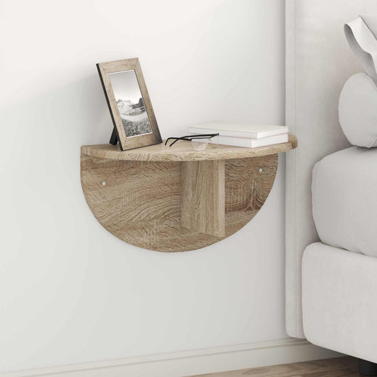 Wall Shelf Wall-Mounted Sonoma Oak 48 x 24 x 24 cm