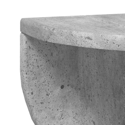 Wall Shelf Wall-Mounted Concrete Grey 48 x 24 x 24 cm