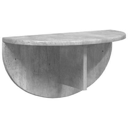 Wall Shelf 2 pcs Concrete Grey 48 x 24 x 24 cm Engineered Wood