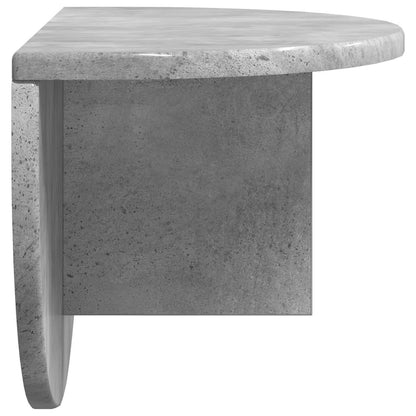 Wall Shelf 2 pcs Concrete Grey 48 x 24 x 24 cm Engineered Wood