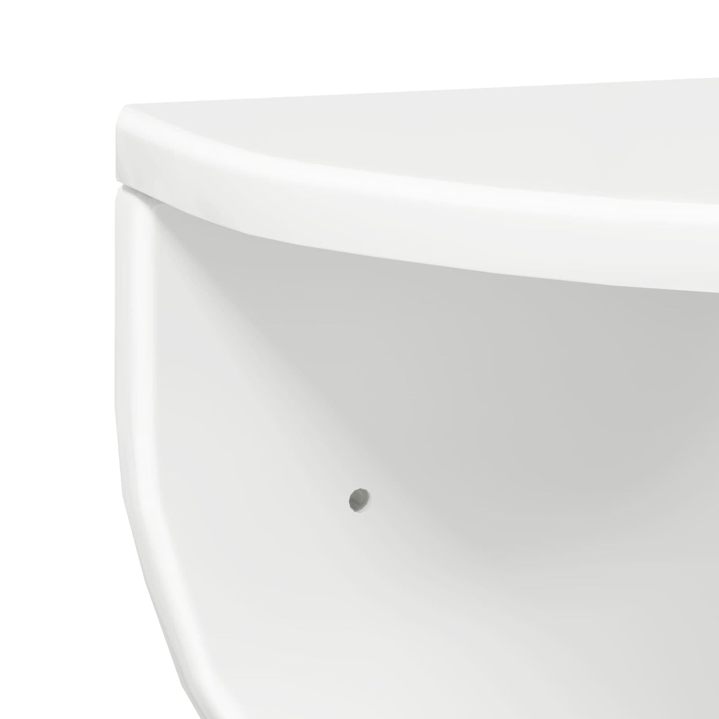 Wall Shelf Wall-Mounted High Gloss White 48 x 24 x 24 cm