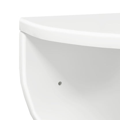Wall Shelf Wall-Mounted High Gloss White 48 x 24 x 24 cm