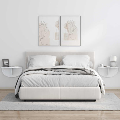 Wall Shelf Wall-Mounted High Gloss White 48 x 24 x 24 cm