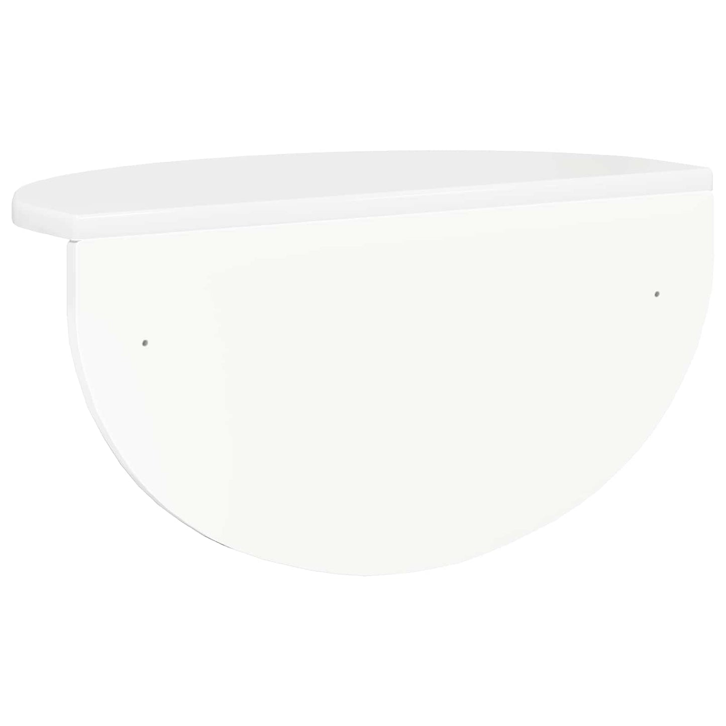 Wall Shelf Wall-Mounted High Gloss White 48 x 24 x 24 cm