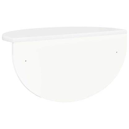 Wall Shelf Wall-Mounted High Gloss White 48 x 24 x 24 cm