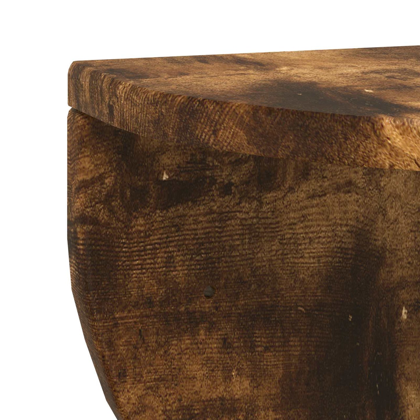 Wall Shelf Smoked Oak 48 x 24 x 24 cm Engineered Wood