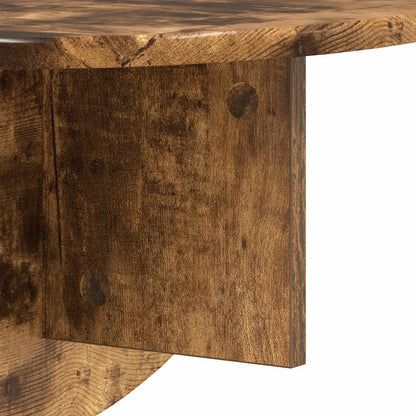 Wall Shelf Smoked Oak 48 x 24 x 24 cm Engineered Wood