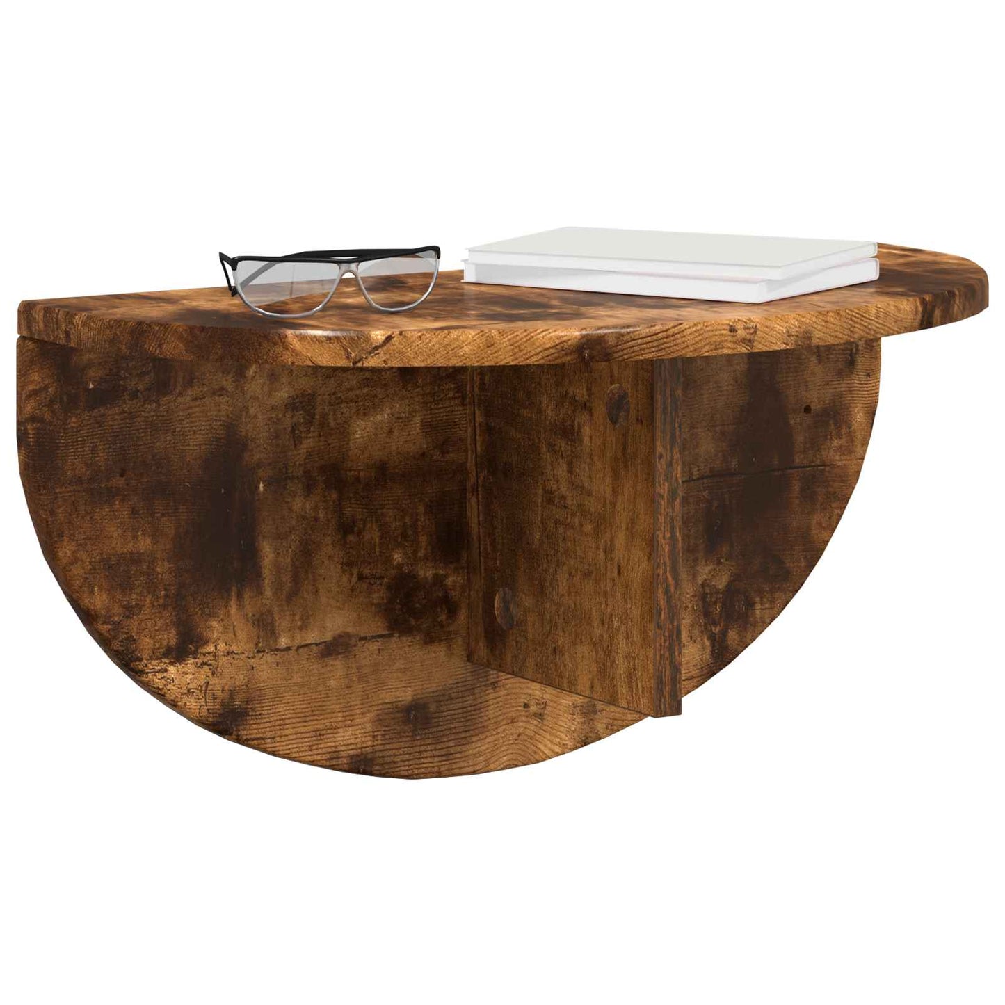 Wall Shelf Smoked Oak 48 x 24 x 24 cm Engineered Wood